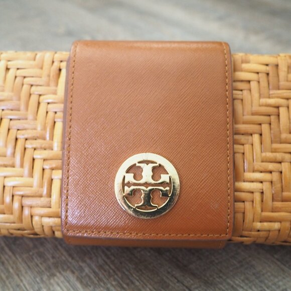 Tory Birch Rattan Wicker Clutch - Picture 3 of 8